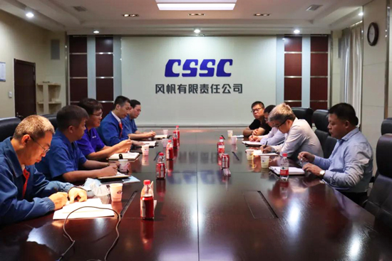 保定市竞秀区区长刘相伟到中国船舶风帆公司调研